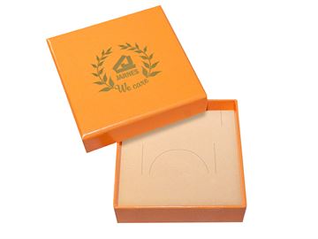Smykkeæske, Ørepynt eller kæde - orange